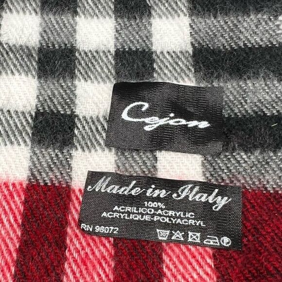 Cejon Plaid Long Fringe Scarf - Picture 3 of 3